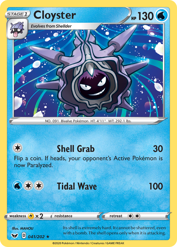 Cloyster (041/202) [Sword & Shield: Base Set] | Tables and Towers