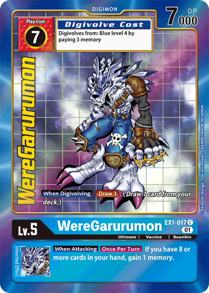 WereGarurumon [EX1-017] (Alternate Art) [Classic Collection] | Tables and Towers