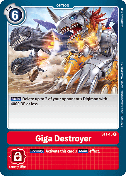 Giga Destroyer [ST1-15] [Starter Deck: Gaia Red] | Tables and Towers