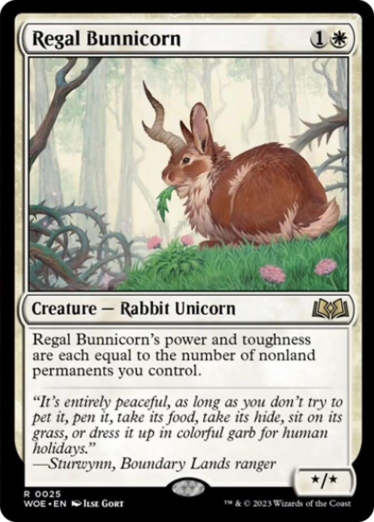 Regal Bunnicorn [Wilds of Eldraine] | Tables and Towers