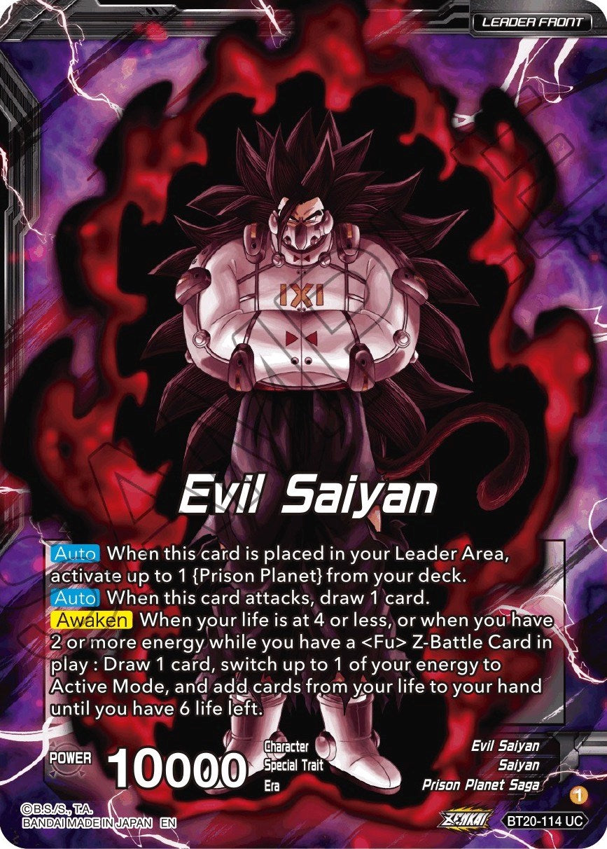 Evil Saiyan // Cumber, Maddening Force (BT20-114) [Power Absorbed Prerelease Promos] | Tables and Towers