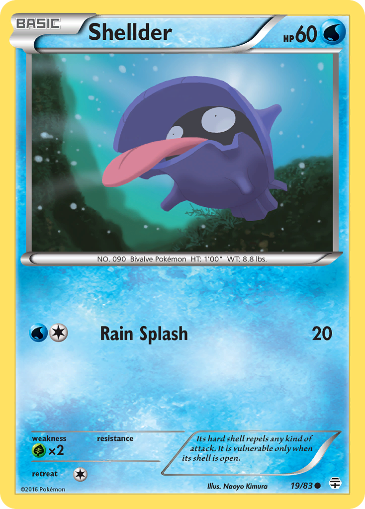 Shellder (19/83) [XY: Generations] | Tables and Towers