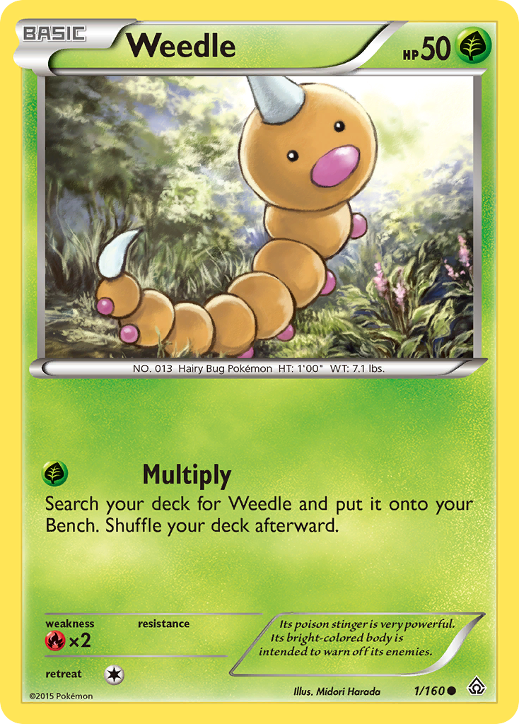 Weedle (1/160) [XY: Primal Clash] | Tables and Towers