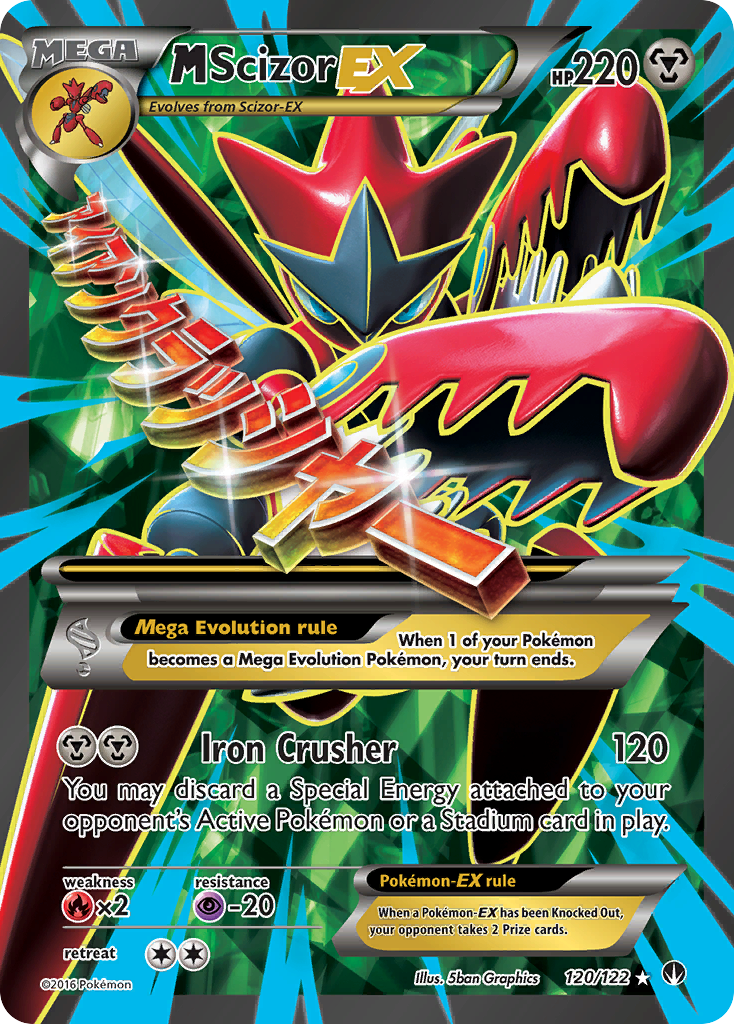 M Scizor EX (120/122) [XY: BREAKpoint] | Tables and Towers