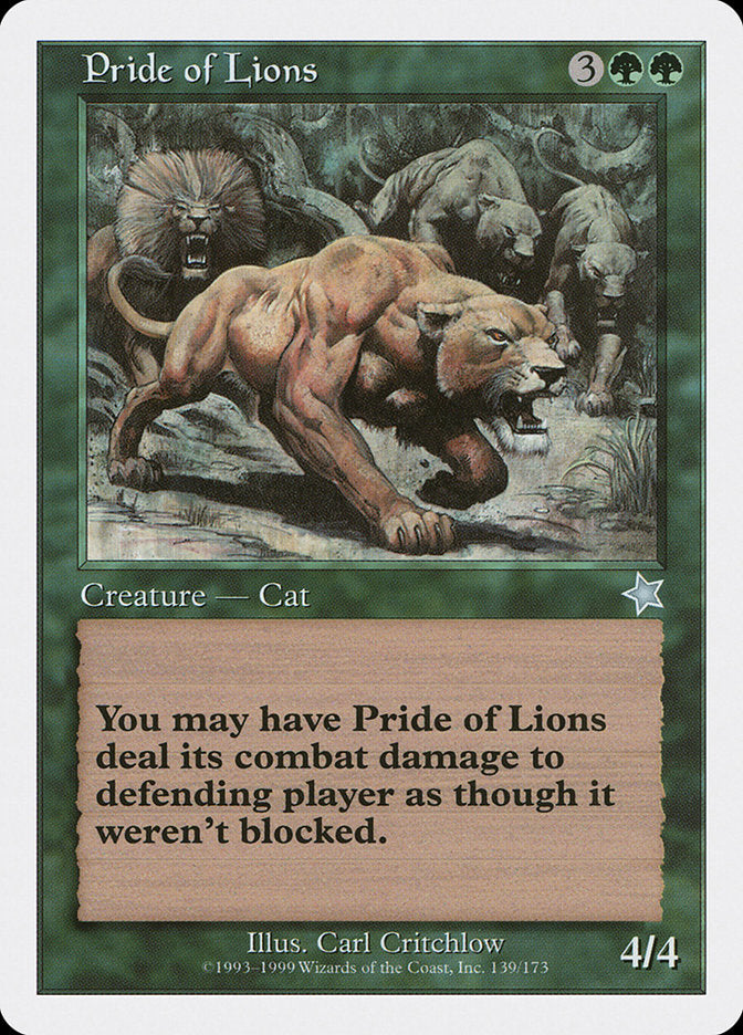 Pride of Lions [Starter 1999] | Tables and Towers