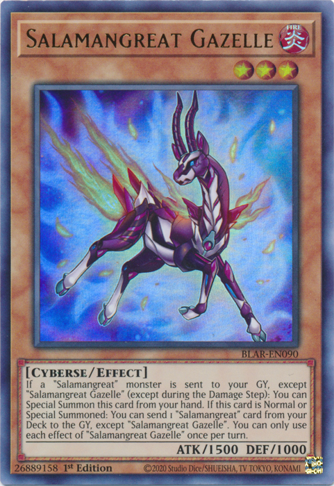 Salamangreat Gazelle [BLAR-EN090] Ultra Rare | Tables and Towers