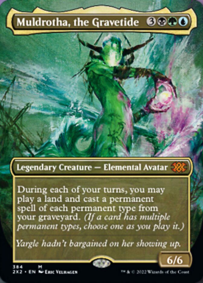 Muldrotha, the Gravetide (Borderless Alternate Art) [Double Masters 2022] | Tables and Towers