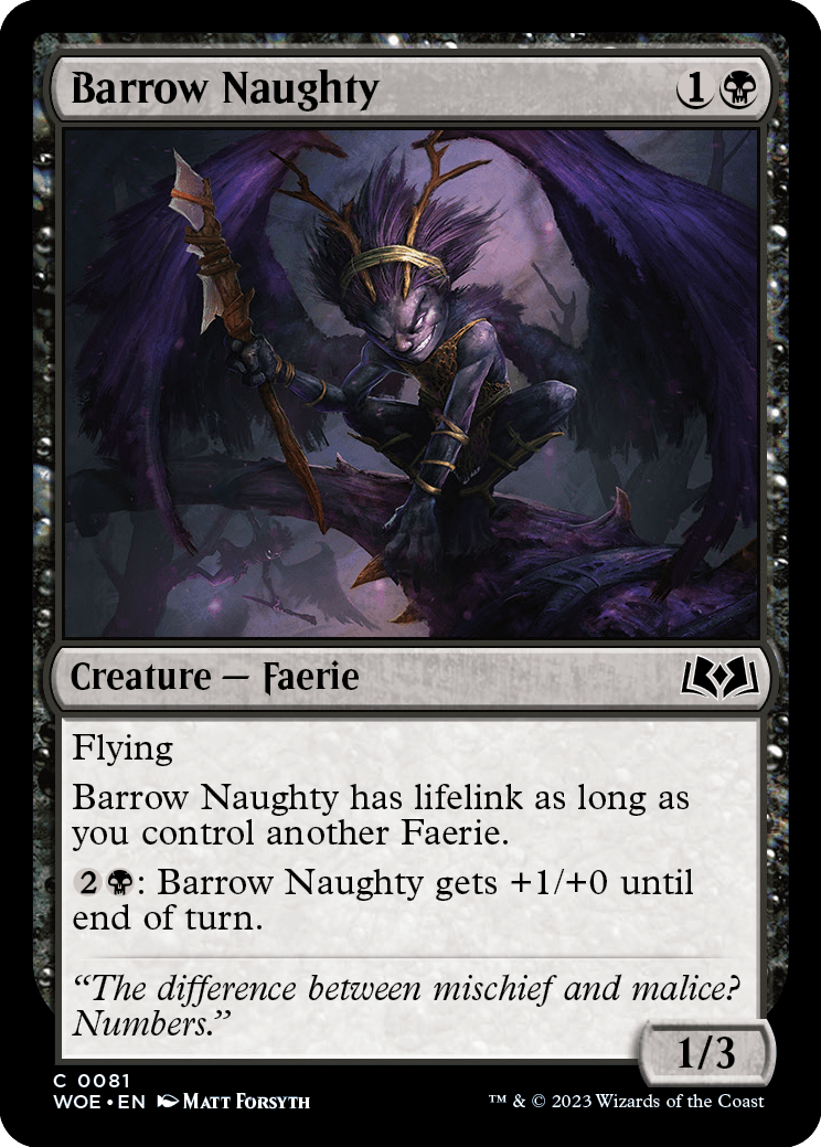 Barrow Naughty [Wilds of Eldraine] | Tables and Towers