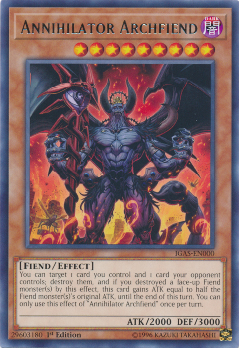 Annihilator Archfiend [IGAS-EN000] Rare | Tables and Towers