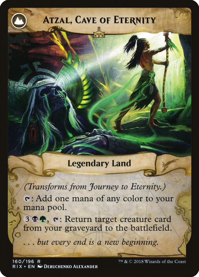 Journey to Eternity // Atzal, Cave of Eternity [Rivals of Ixalan] | Tables and Towers