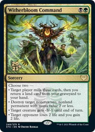 Witherbloom Command [Strixhaven: School of Mages Prerelease Promos] | Tables and Towers