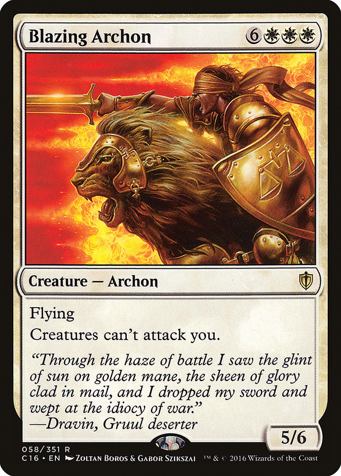 Blazing Archon [Commander 2016] | Tables and Towers