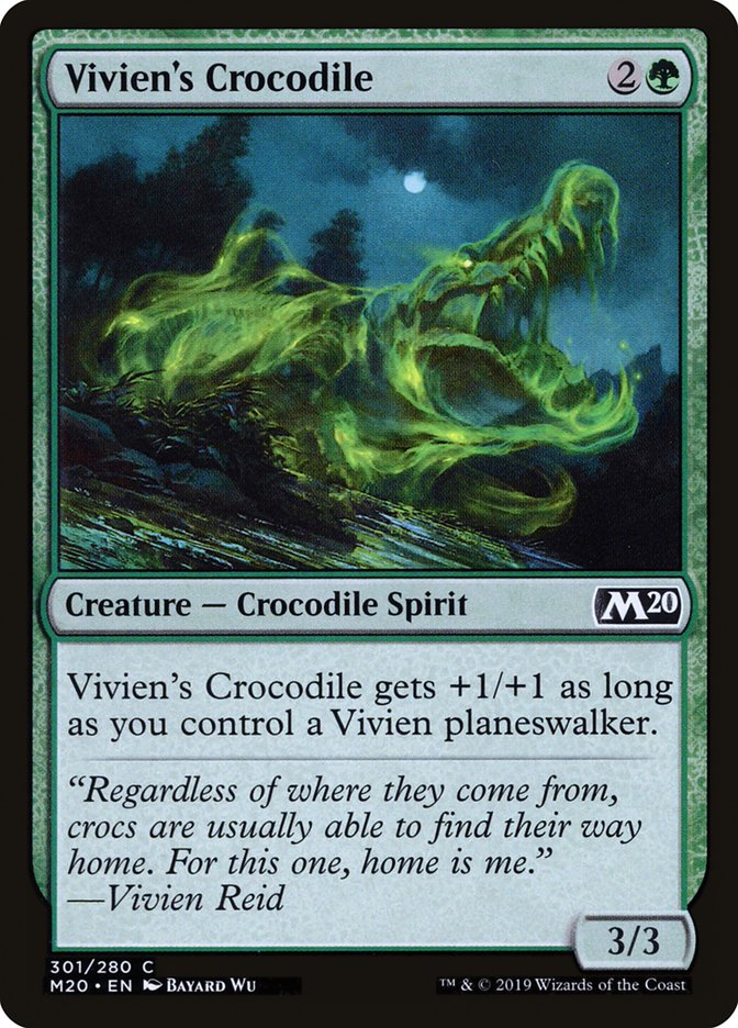 Vivien's Crocodile [Core Set 2020] | Tables and Towers