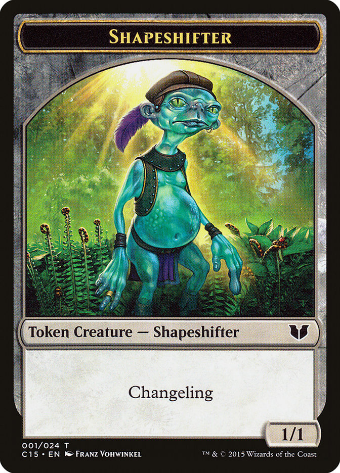 Elemental Shaman // Shapeshifter Double-Sided Token [Commander 2015 Tokens] | Tables and Towers