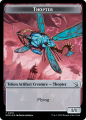 Thopter // Beast Double-Sided Token [March of the Machine Commander Tokens] | Tables and Towers