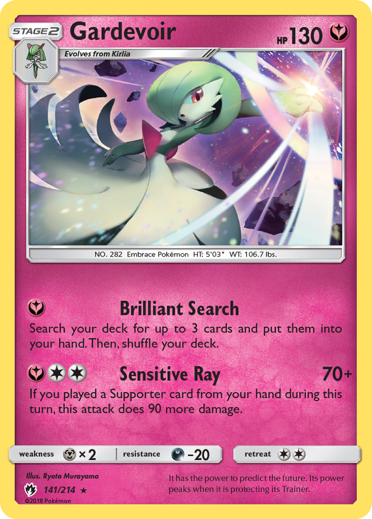 Gardevoir (141/214) [Sun & Moon: Lost Thunder] | Tables and Towers