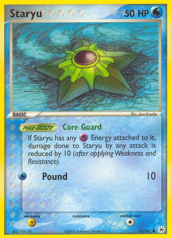 Staryu (75/101) [EX: Hidden Legends] | Tables and Towers