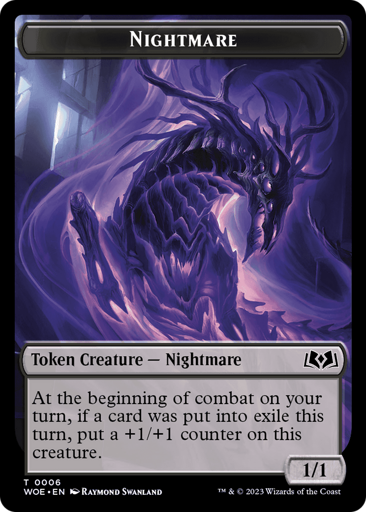 Nightmare // Food (0011) Double-Sided Token [Wilds of Eldraine Tokens] | Tables and Towers