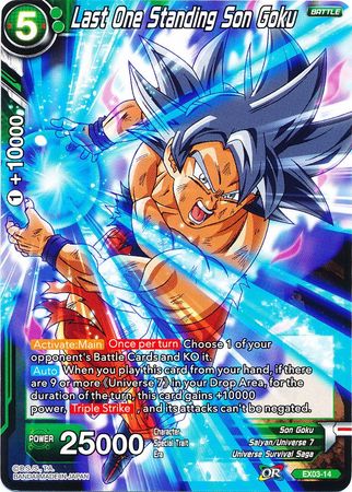 Last One Standing Son Goku (EX03-14) [Ultimate Box] | Tables and Towers