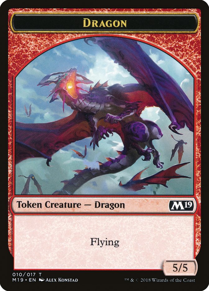 Dragon Token (010/017) [Core Set 2019 Tokens] | Tables and Towers