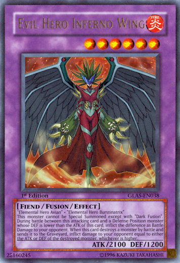 Evil Hero Inferno Wing [GLAS-EN038] Ultra Rare | Tables and Towers