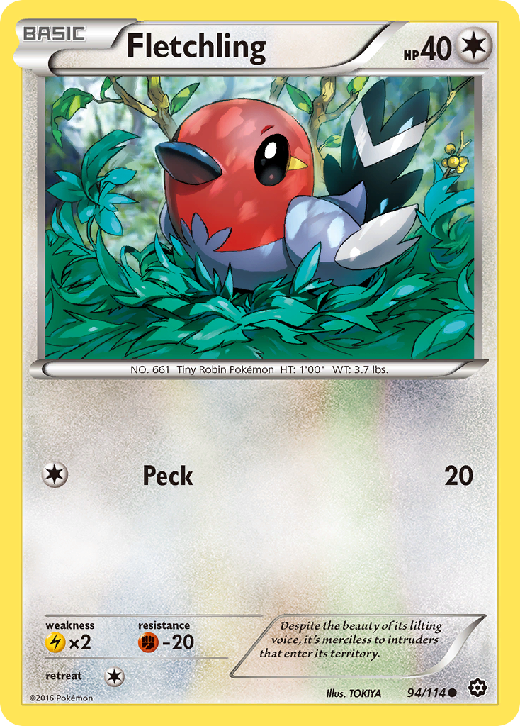 Fletchling (94/114) [XY: Steam Siege] | Tables and Towers