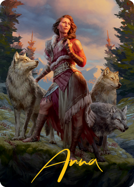 Arlinn, the Pack's Hope 1 Art Card (Gold-Stamped Signature) [Innistrad: Midnight Hunt Art Series] | Tables and Towers