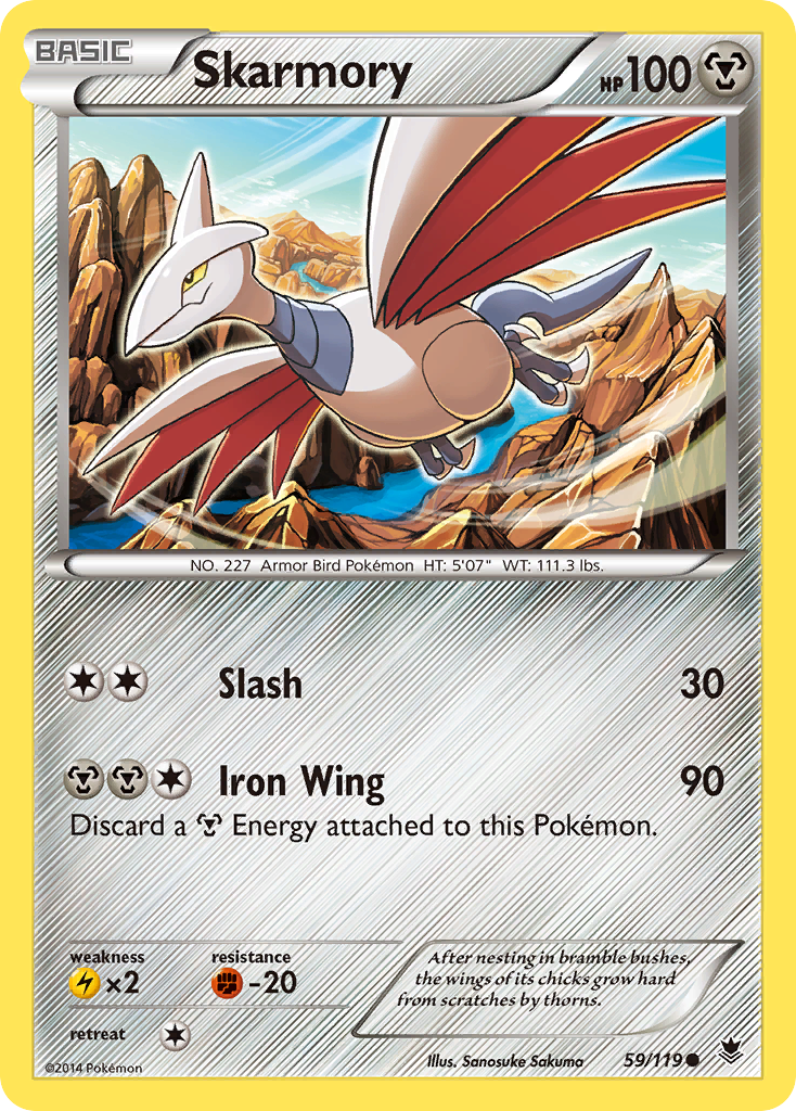 Skarmory (59/119) [XY: Phantom Forces] | Tables and Towers