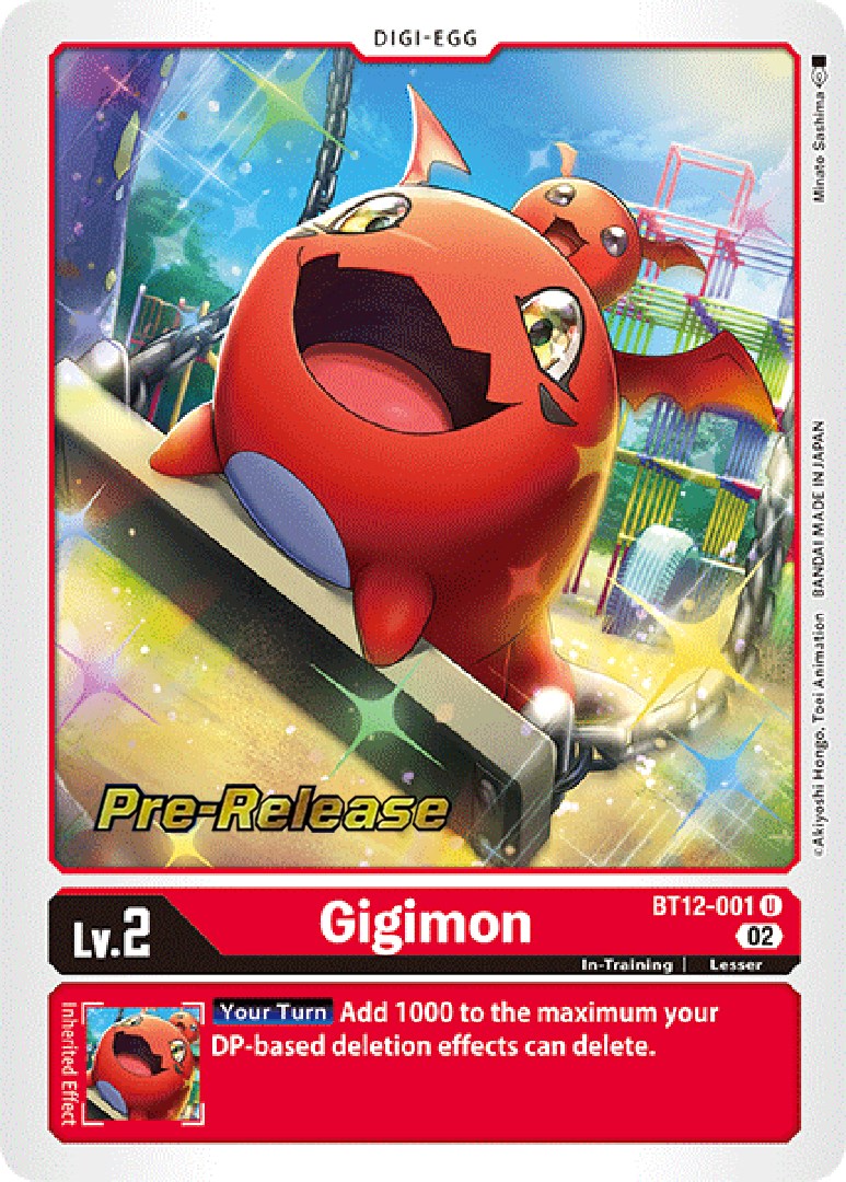 Gigimon [BT12-001] [Across Time Pre-Release Cards] | Tables and Towers