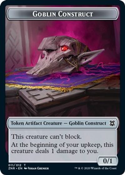 Satyr // Goblin Construct Double-Sided Token [Challenger Decks 2021 Tokens] | Tables and Towers