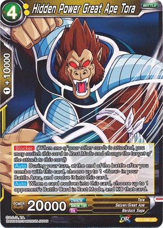 Hidden Power Great Ape Tora (BT3-096) [Cross Worlds] | Tables and Towers