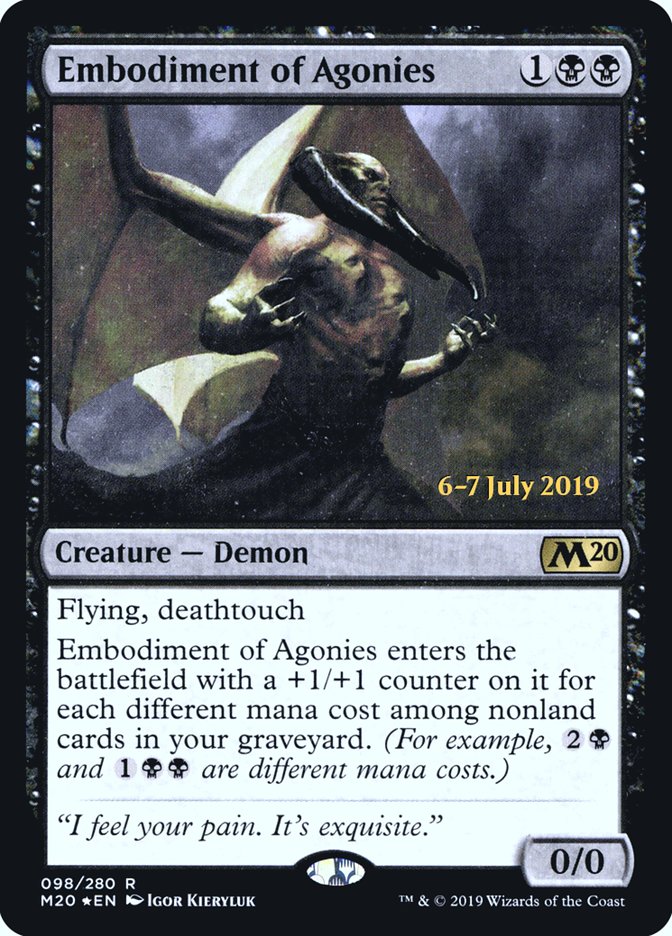 Embodiment of Agonies [Core Set 2020 Prerelease Promos] | Tables and Towers