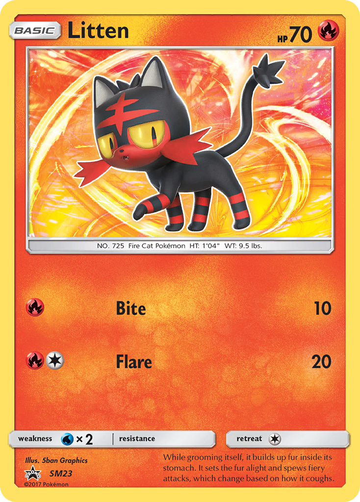 Litten (SM23) [Sun & Moon: Black Star Promos] | Tables and Towers