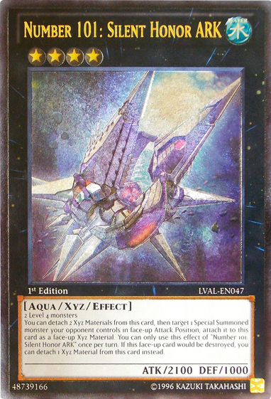 Number 101: Silent Honor ARK [LVAL-EN047] Ultimate Rare | Tables and Towers