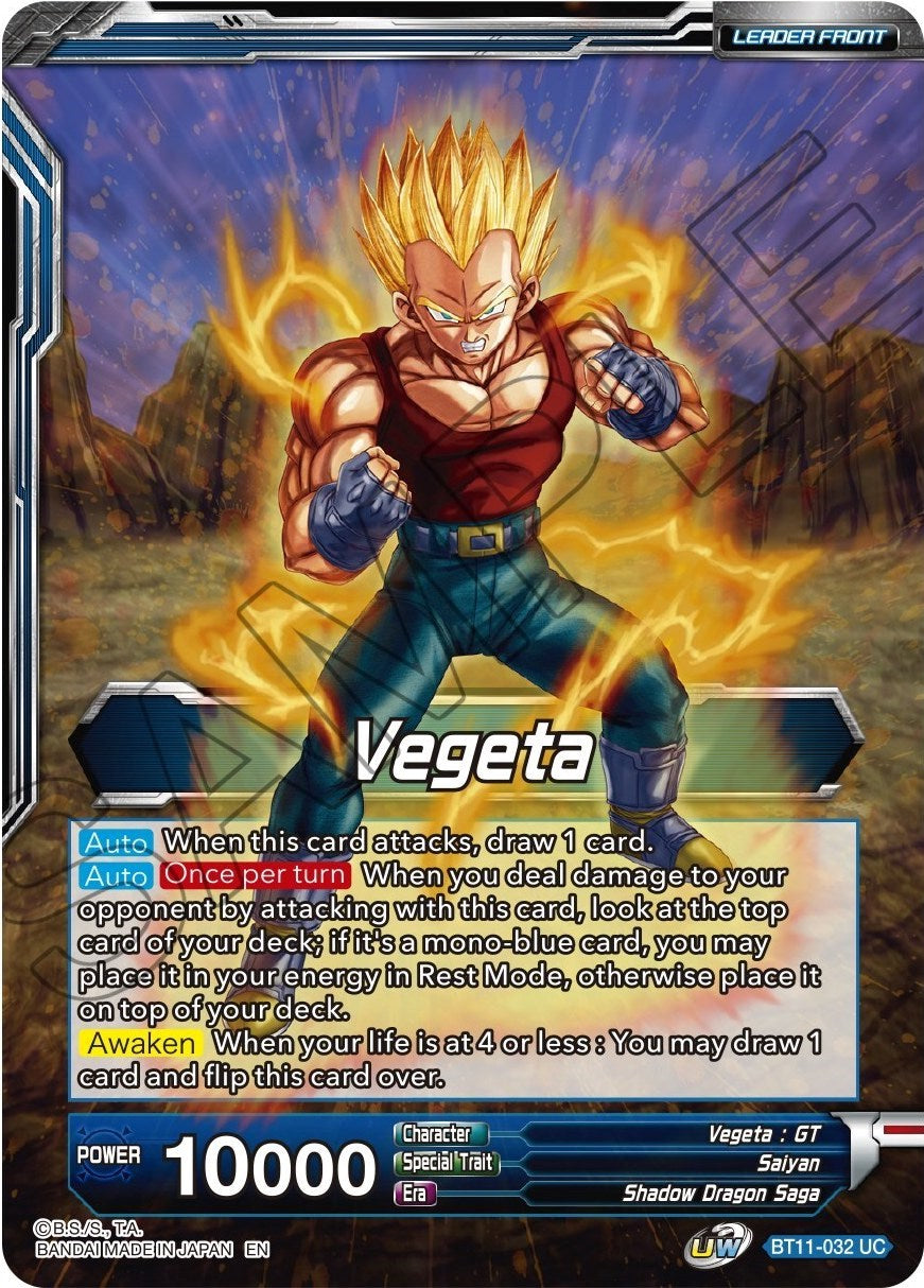 Vegeta // SS4 Vegeta, Ultimate Evolution (BT11-032) [Theme Selection: History of Vegeta] | Tables and Towers