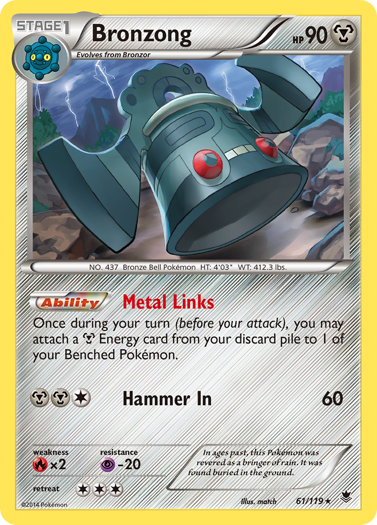 Bronzong (61/119) [XY: Phantom Forces] | Tables and Towers