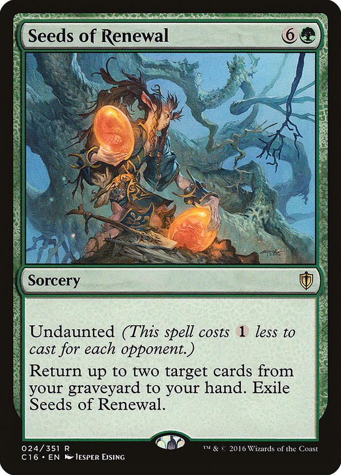 Seeds of Renewal [Commander 2016] | Tables and Towers
