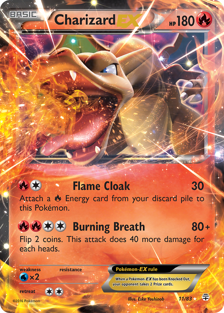 Charizard EX (11/83) [XY: Generations] | Tables and Towers