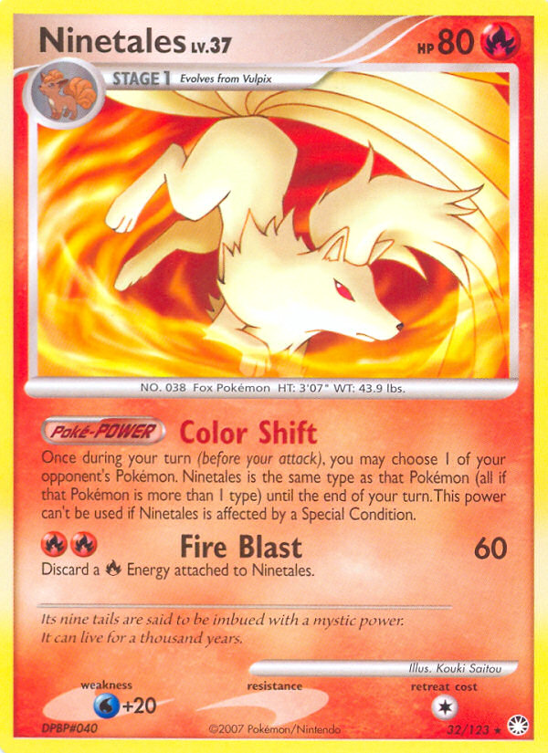 Ninetales (32/123) [Diamond & Pearl: Mysterious Treasures] | Tables and Towers