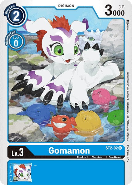 Gomamon [ST2-02] (Official Tournament Pack Vol.3) [Starter Deck: Cocytus Blue Promos] | Tables and Towers