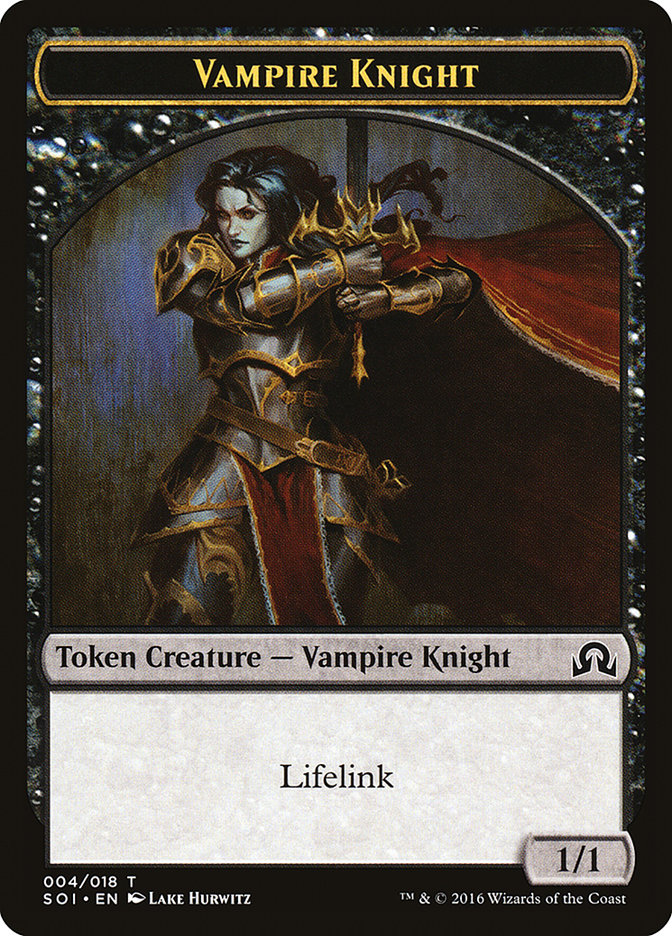 Vampire Knight Token [Shadows over Innistrad Tokens] | Tables and Towers