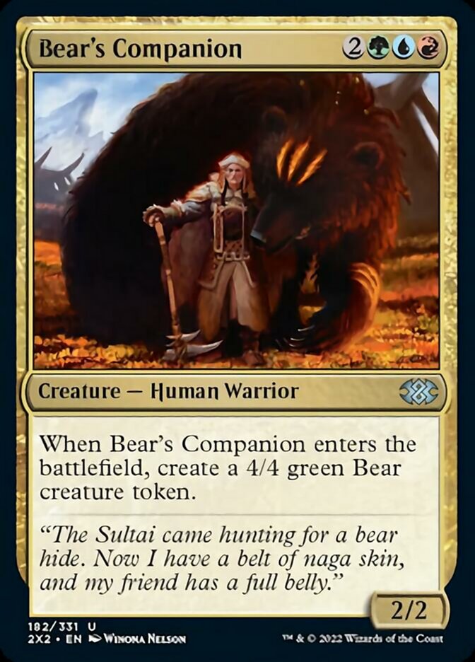 Bear's Companion [Double Masters 2022] | Tables and Towers