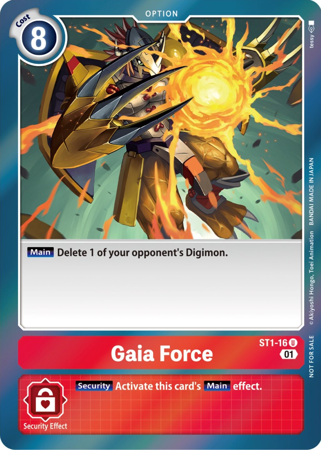 Gaia Force [ST1-16] (ST-11 Special Entry Pack) [Starter Deck: Gaia Red Promos] | Tables and Towers