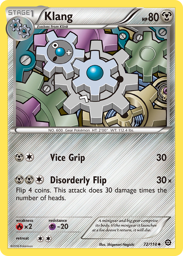 Klang (72/114) [XY: Steam Siege] | Tables and Towers