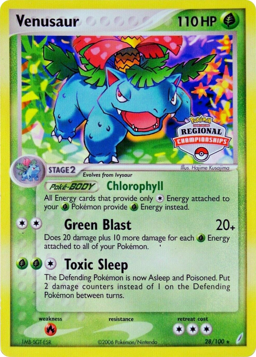 Venusaur (28/100) (Regional Championship Promo) [EX: Crystal Guardians] | Tables and Towers