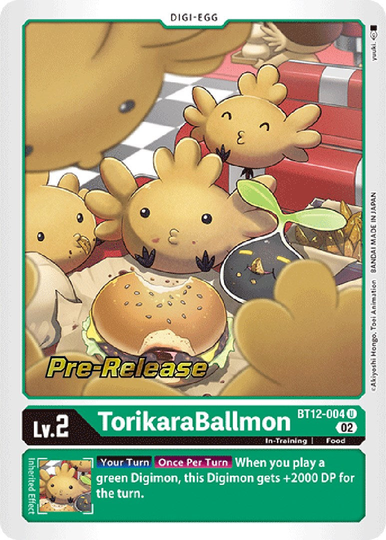 TorikaraBallmon [BT12-004] [Across Time Pre-Release Cards] | Tables and Towers