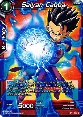 Saiyan Cabba (Alternate Art) (BT1-014) [Special Anniversary Set] | Tables and Towers