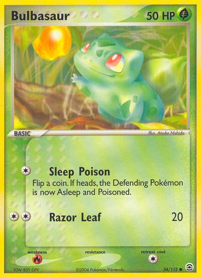 Bulbasaur (54/112) [EX: FireRed & LeafGreen] | Tables and Towers