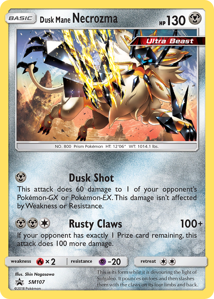 Dusk Mane Necrozma (SM107) [Sun & Moon: Black Star Promos] | Tables and Towers