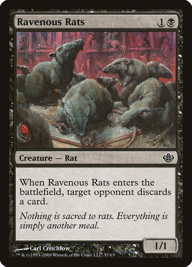 Ravenous Rats [Duel Decks: Garruk vs. Liliana] | Tables and Towers